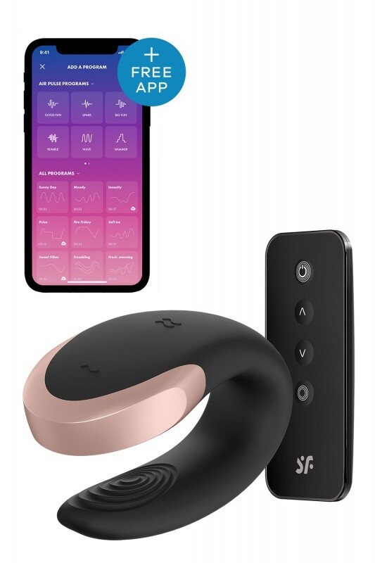 SATISFYER DUBBELE LIEFDE ZWART