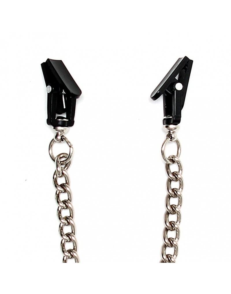 TEPELKLEMMEN MET KETTING ZWART 7670