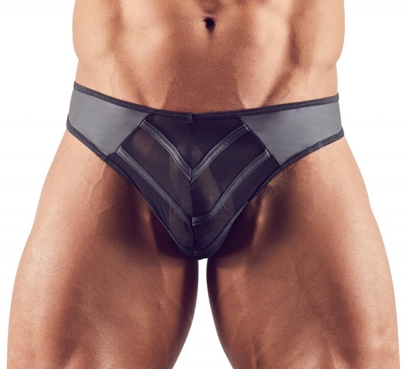 Trendy Herenslip met Transparant Kruis