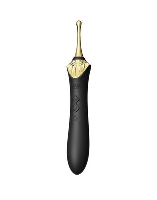 ZALO - BESS 2 - VERWARMENDE CLITORIS MASSAGER MET 4 OPZETSTUKKEN - ZWART