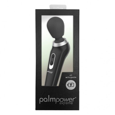 Palm Power - Extreme Wand Vibrator - Zwart