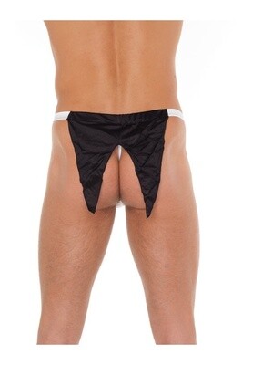 ROKKOSTUUM STRING ONE SIZE WIT / ZWART