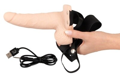 Vibrerende Holle Strap-on Sleeve Flexibel