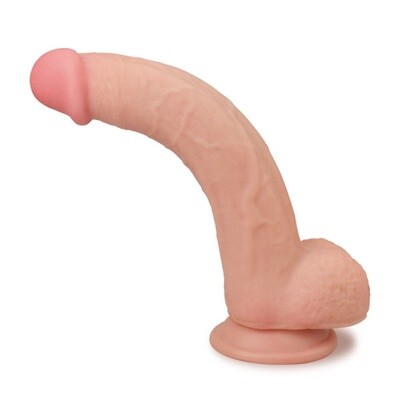 LoveToy - Sliding Skin Dildo 9.0" / 23 cm (Ø 4 CM) - Nude