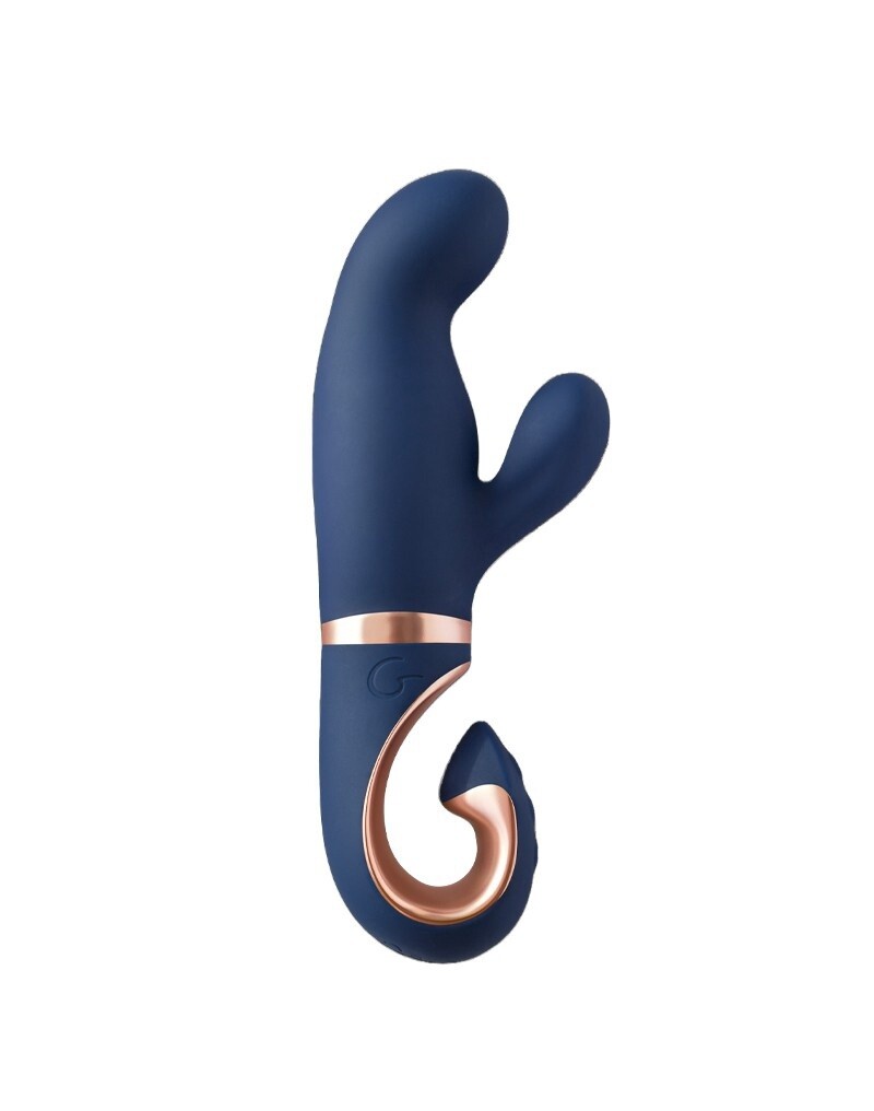 GVIBE GENTLEY RABBIT VIBRATOR BLAUW  en amp GOUD