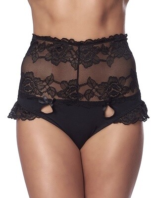HIGH WAIST SLIP ZWART