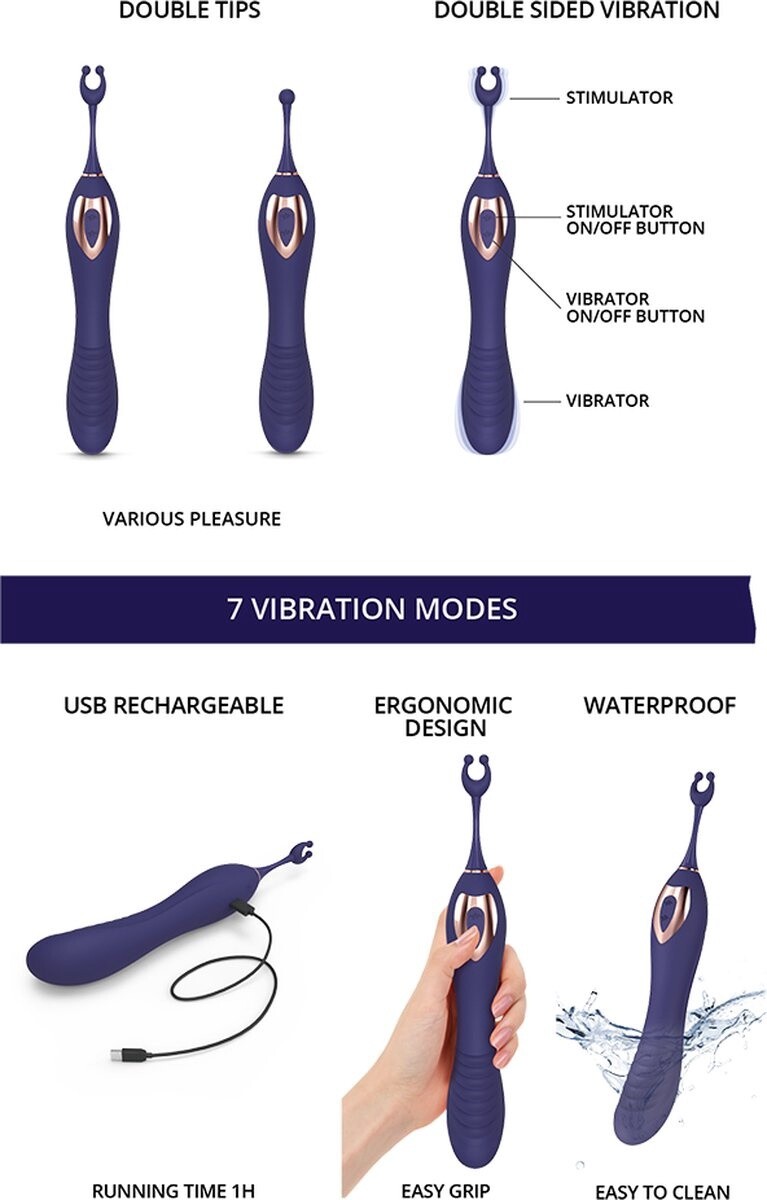 LOVE TO LOVE  en Ocirc MEGA CLITORIS + G-SPOT VIBRATOR