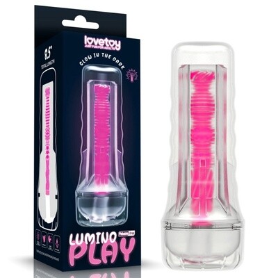 MASTURBATOR 8.5" LUMINO MASTURBATOR PINK GLOW