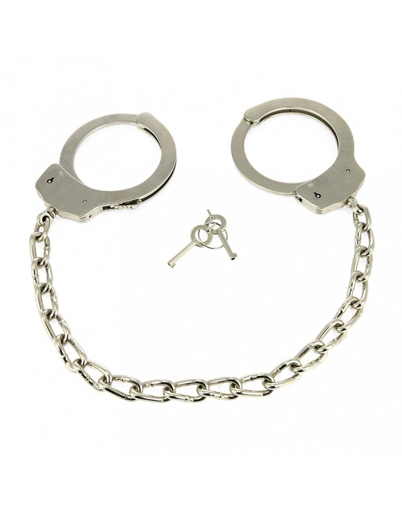 METAL POLITIE VOETBOEIEN MET KETTING