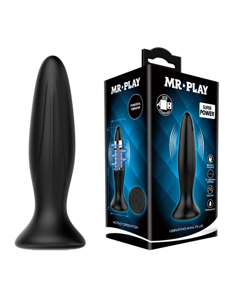 MR. PLAY VIBRERENDE ANAAL PLUG  5019