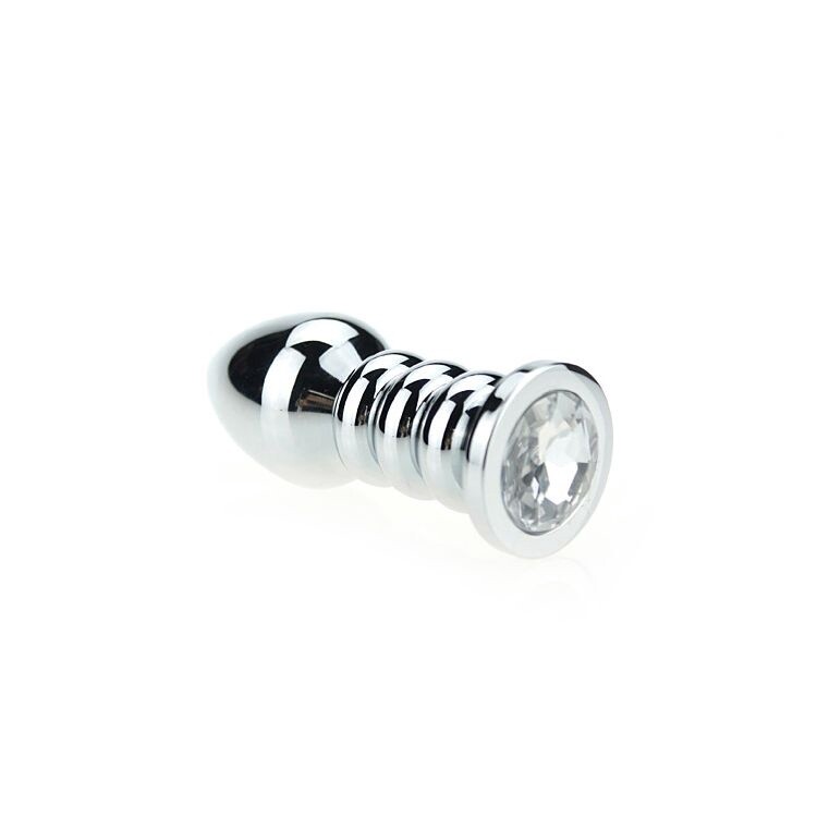 Ribbed Buttplug Clear