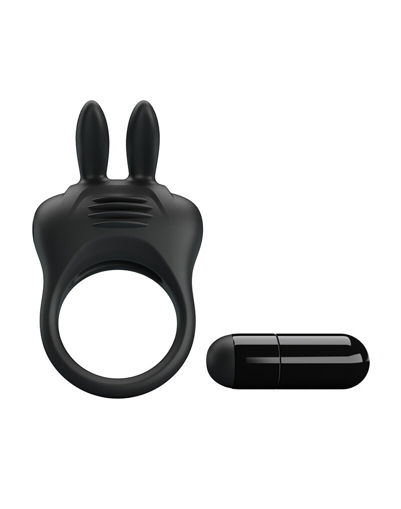 PRETTY LOVE DAVION COCKRING VIBRATOR ZWART
