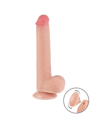 SCHUIFHUID DILDO 22 CM ( en Oslash 3.7 CM) NUDE