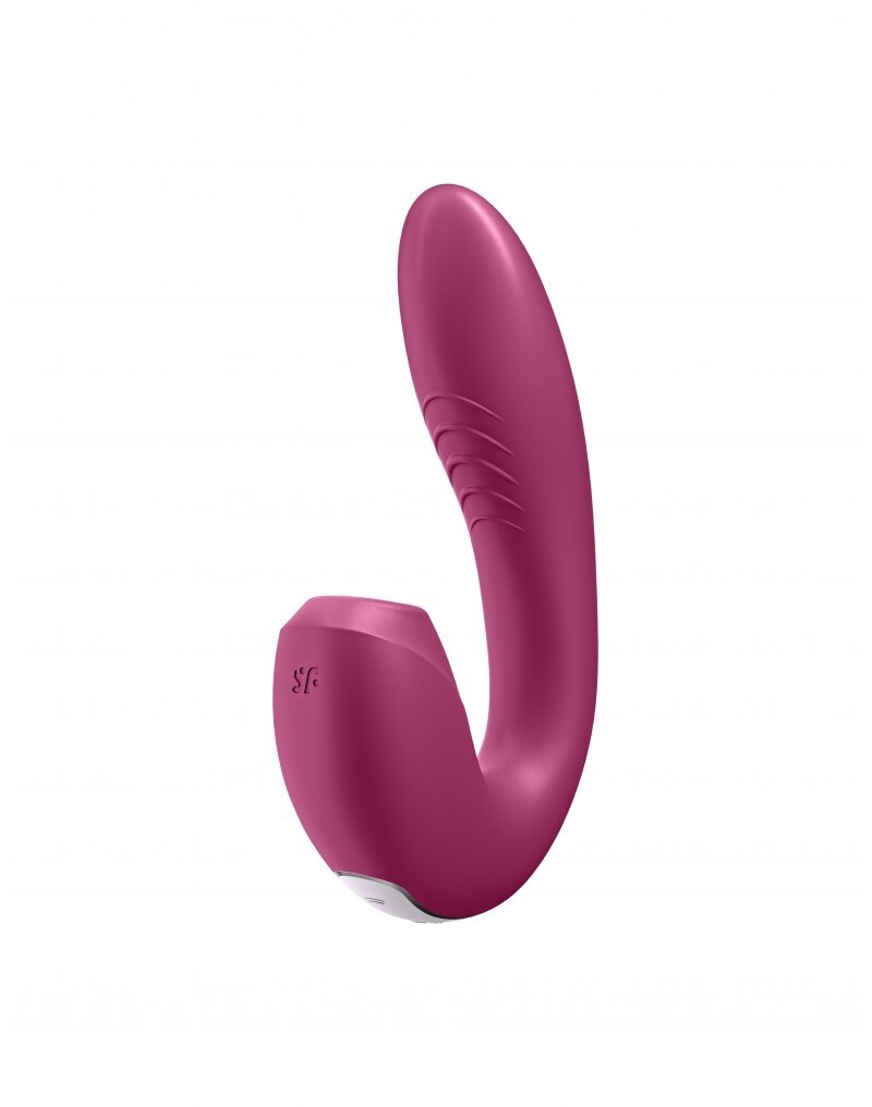 SATISFYER SUNRAY LUCHTDRUK + G-SPOT VIBRATOR BERRY
