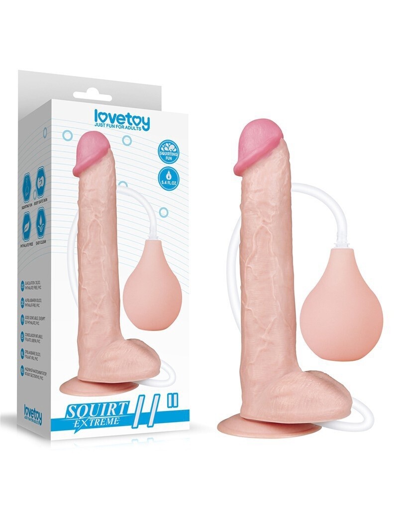 SQUIRT EXTREME DILDO 28 CM - NUDE