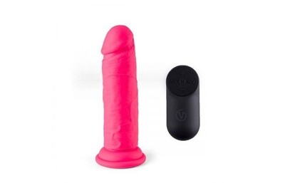 Vibrating Realistic with Remote R11 Pink