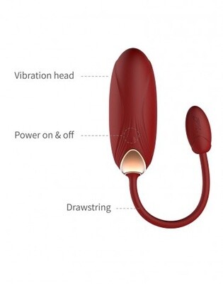 VIOTEC OLIVER PRO DRAAGBARE VIBRATOR MET APPBEDIENING GOUD WIJNROOD
