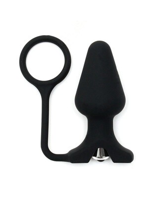 SILICONE BUTT PLUG MET COCKRING