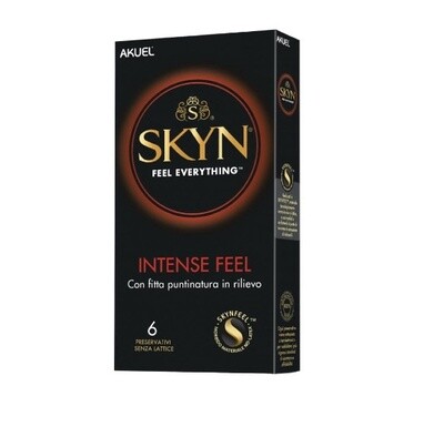 SKYN INTENSE FEEL ULTRADUNNE LATEXVRIJE CONDOOMS MET STIPPEN