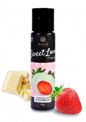 Sweet Love Foreplay Gel Strauberry  en amp Witte Chokolade