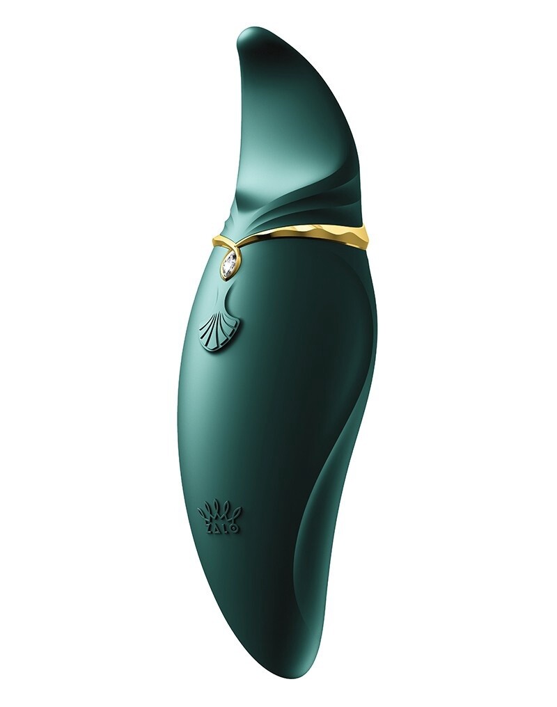 ZALO HERO JEWEL GREEN CLITORAL PULSEWAVE MASSAGER