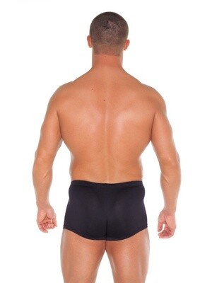 BOXERSHORT MET 2 RITSEN ONE SIZE ZWART
