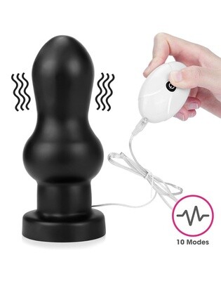 LOVE TOY KING SIZE VIBRATING ANAL RAMMER 18 CM ZWART