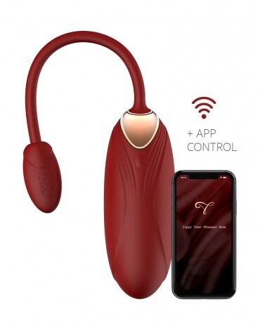 VIOTEC OLIVER PRO DRAAGBARE VIBRATOR MET APPBEDIENING GOUD WIJNROOD
