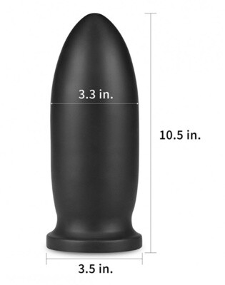 KING SIZED ANAL BOMBER 23 CM ZWART