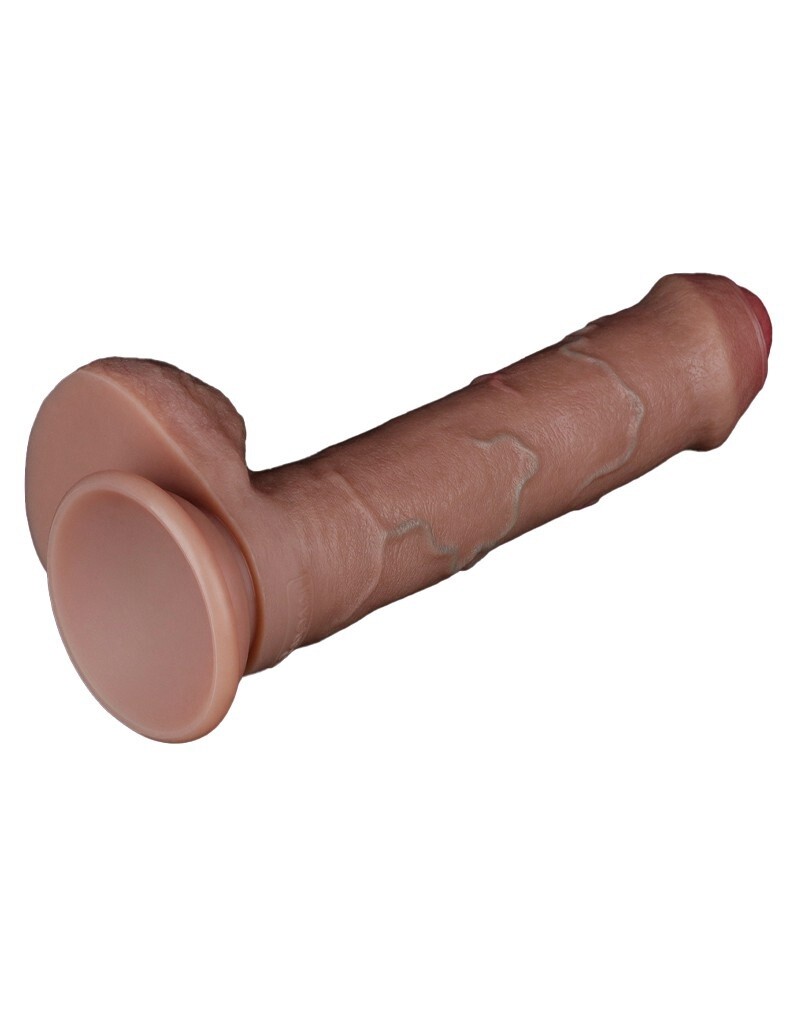 DUBBELLAAGSE SILICONEN DILDO 20,5 CM (Ø 4 CM)