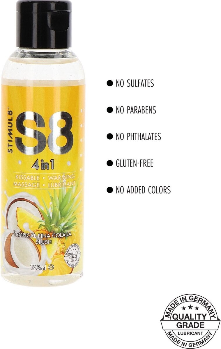 S8 4-in-1 Dessert Lube 125ml Tropical Pina