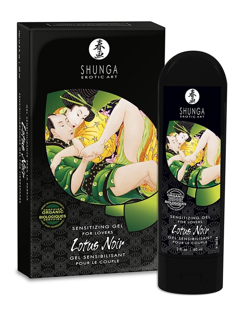 SHUNGA LOTUS NOIR SENSIBILISERENDE GEL VOOR GELIEFDEN  60 ML