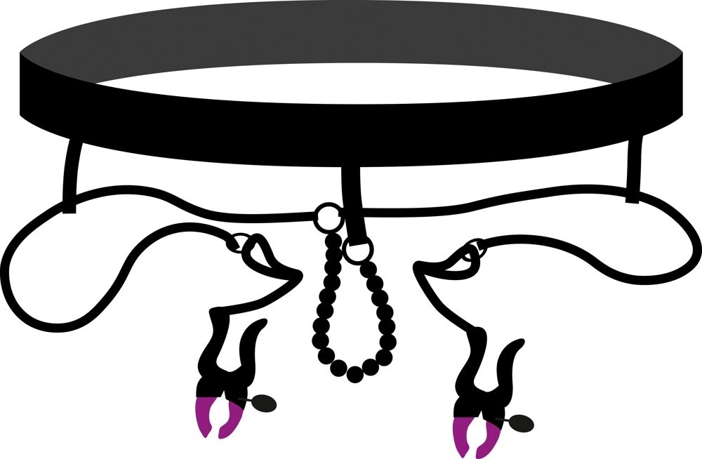 KOOR / RIEM MET KLEMMEN VAGINA