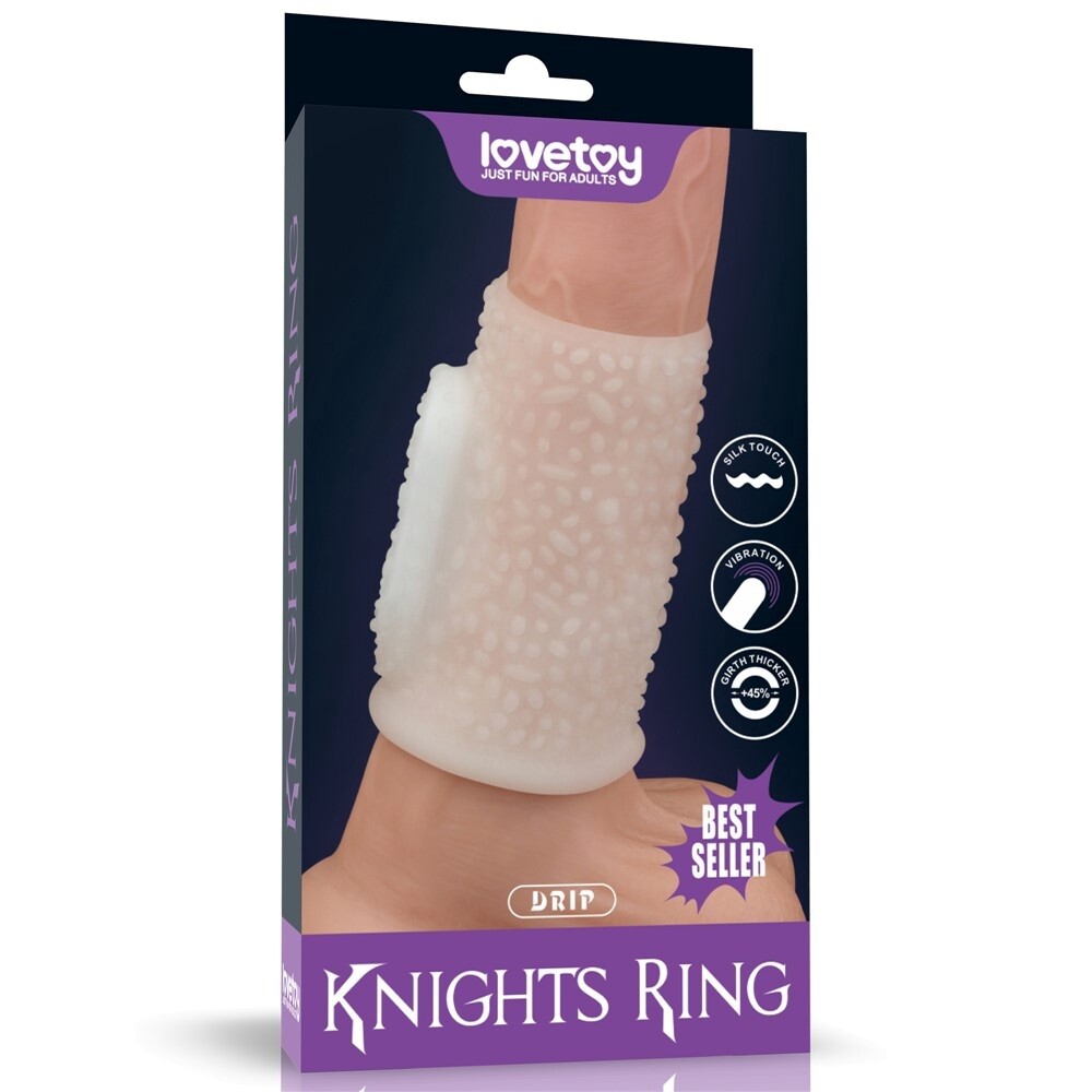 Vibrerende Penis Sleeve Drip Knights