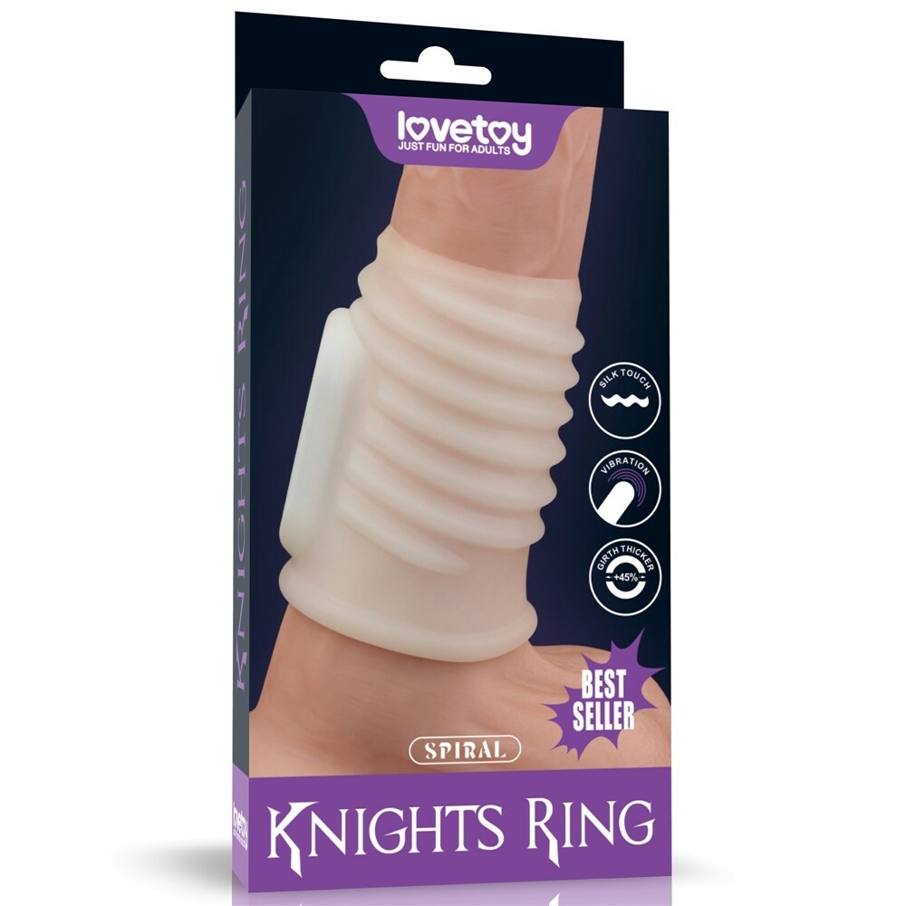 Vibrerende Penis Sleeve Spiral Knights