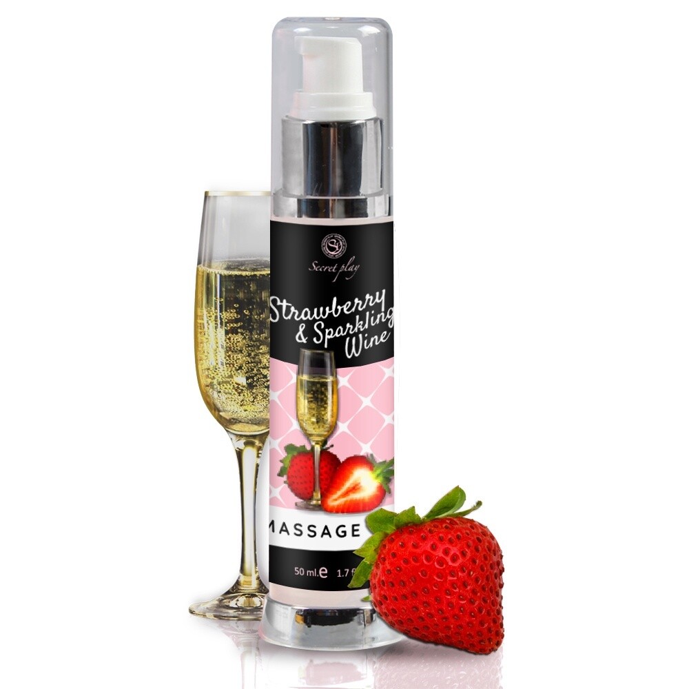STRAWBERRY &amp; SPARKLING WINE MASSAGE OIL