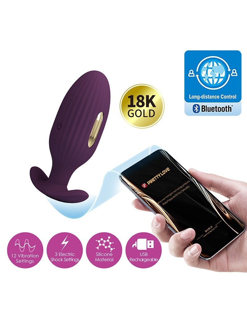 PRETTY LOVE JEFFERSON ANALE VIBRATOR MET APPBEDIENING
