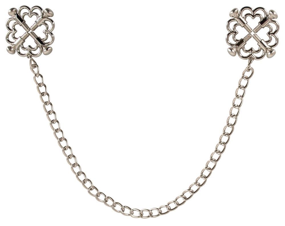 RVS Tepelklemmen met Schakelketting en 4 Drukschroeven