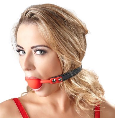 KNEBEL RED GAG SILICONEN