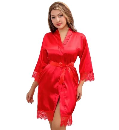 Kimono Private Collectie Rood one size