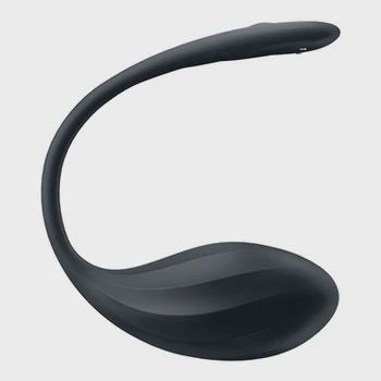 Geribbelde Petal Connect App - Draagbare Paar Vibrator Zwart