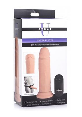 Power Player Vibrerende dildo met afstandsbediening