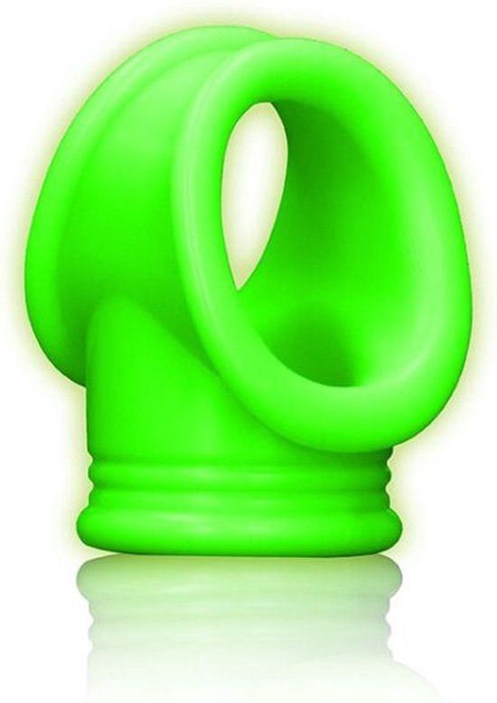 Cockring &amp; Ball Strap - Glow in the Dark ouch!