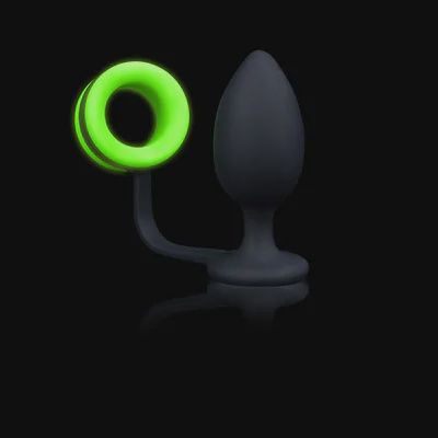 Butt Plug with Cockring - Glow in the Dark
