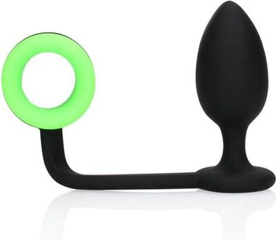 Butt Plug with Cockring - Glow in the Dark