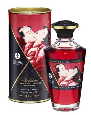 Shunga - Warming Oil - Blazing Cherry - 100 ml