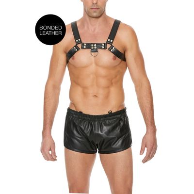 Bulldog Leather Chest Harness
