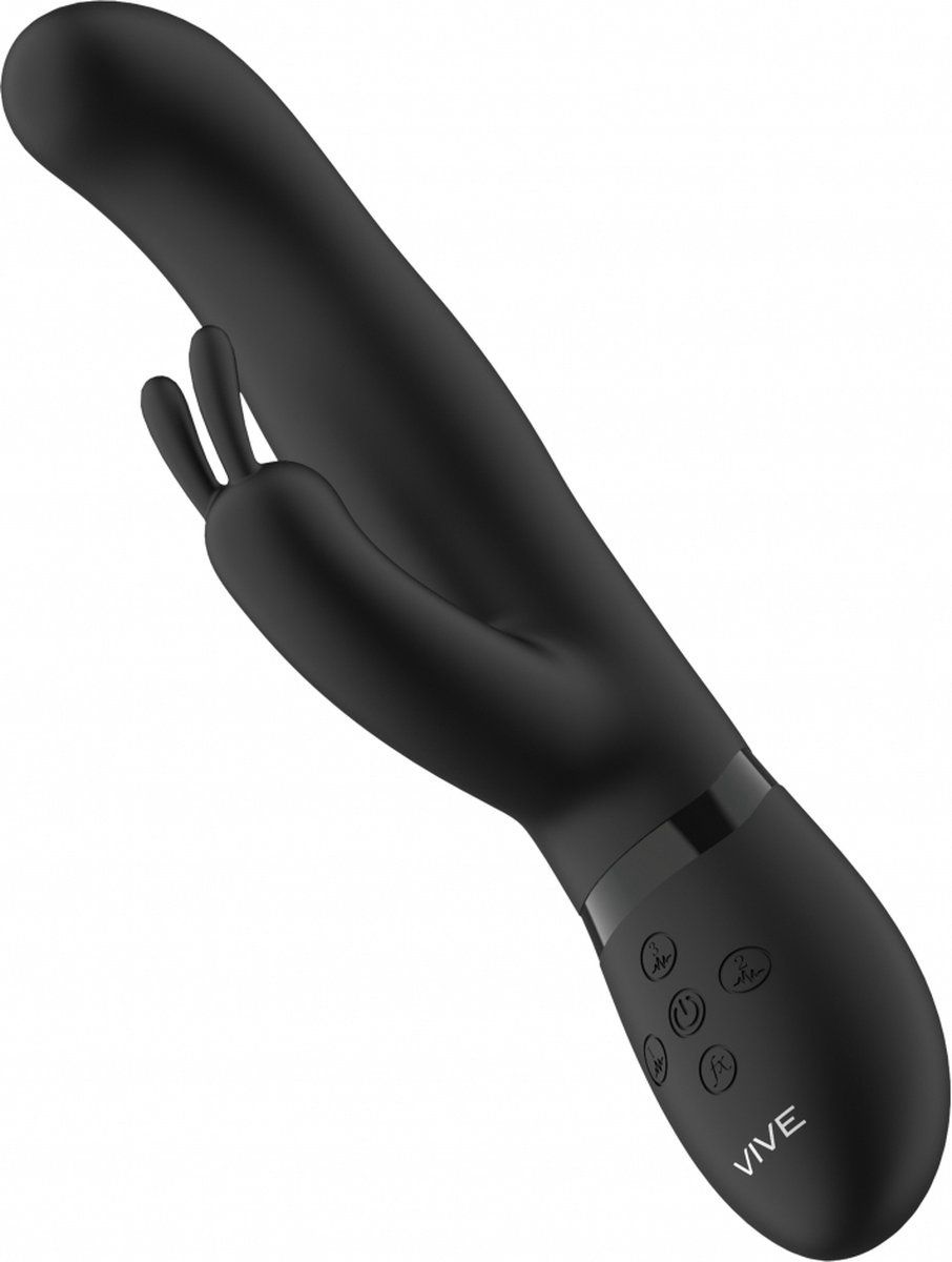Izara Rotating Beads Rabbit Vibrator Black