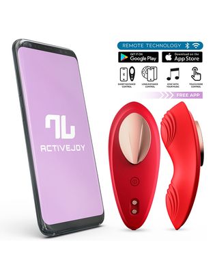 IY Panty Slip Vibrator met App Rood