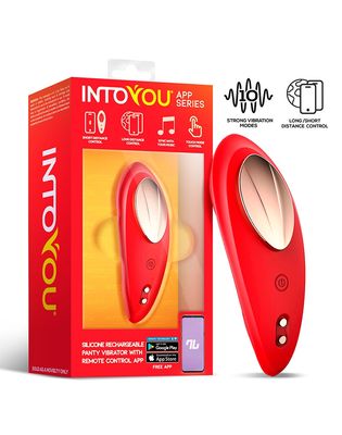 IY Panty Slip Vibrator met App Rood